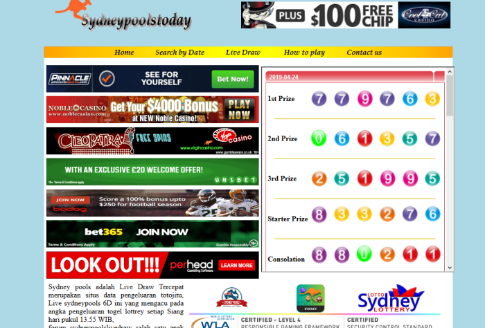 CHUTOGEL - Bagaimana Cara Klaim Hadiah Sydney Pools Sweep?